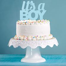 Picture of ITS A BOY CAKE TOPPER BLUE
